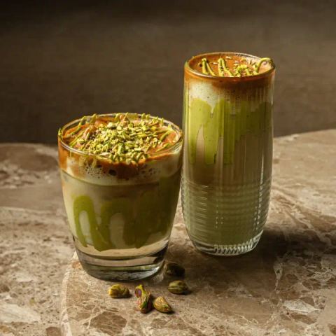 Pistachio dalgona